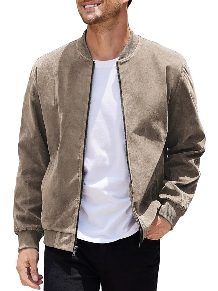 Vintage Suede Bomber Jacket (US Only)