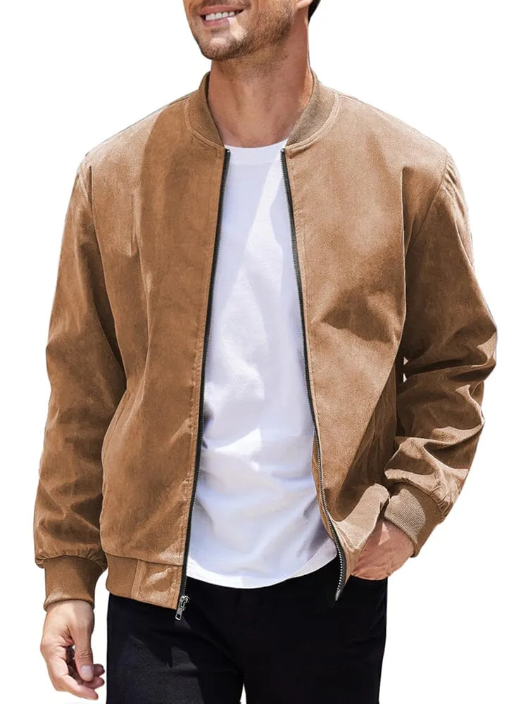 Vintage Suede Bomber Jacket (US Only)