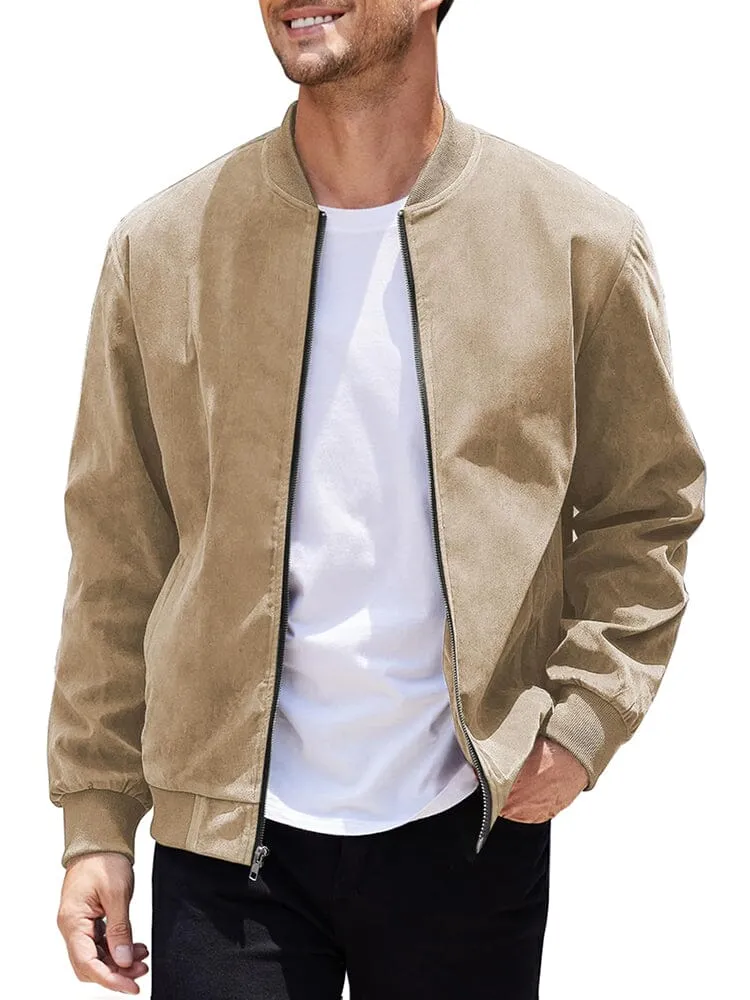 Vintage Suede Bomber Jacket (US Only)