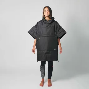 VOITED Original Outdoor Poncho for Surfing, Camping, Vanlife & Wild Swimming - Black