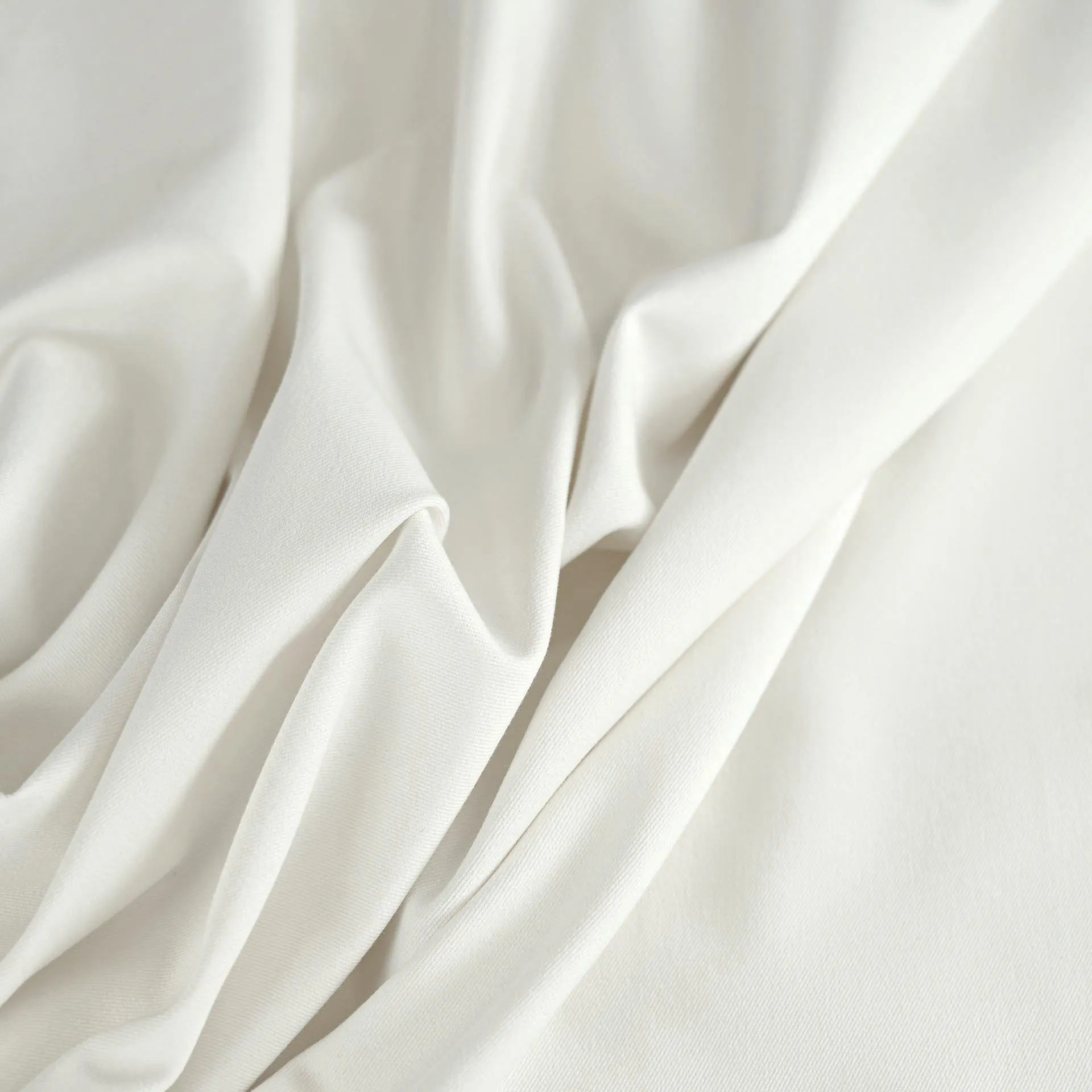 White Stretch Twill Fabric 98104