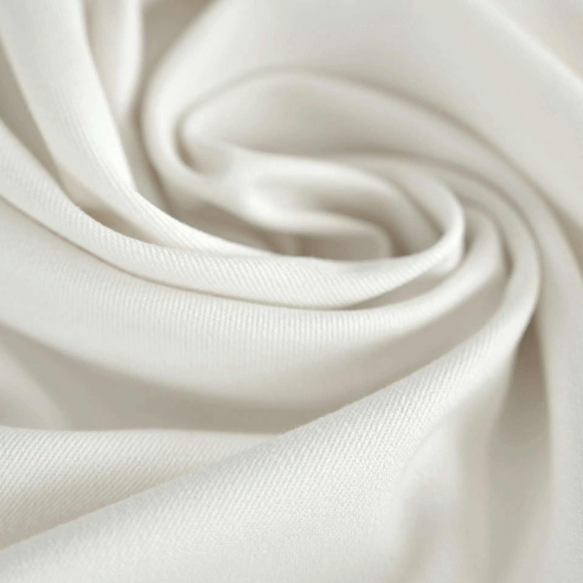 White Stretch Twill Fabric 98104