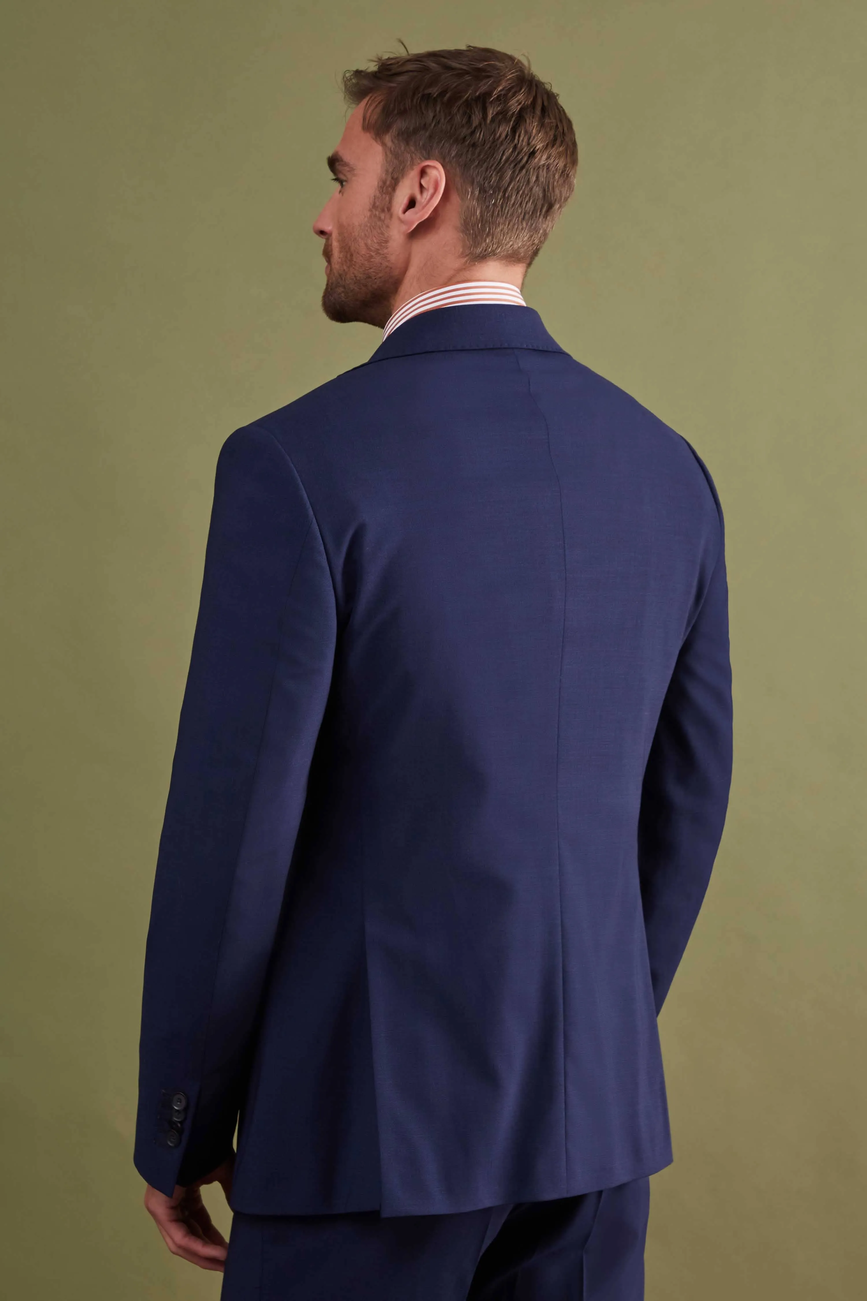 Wilder Tailored Fit Navy Wool Jacket - ARCHIVE