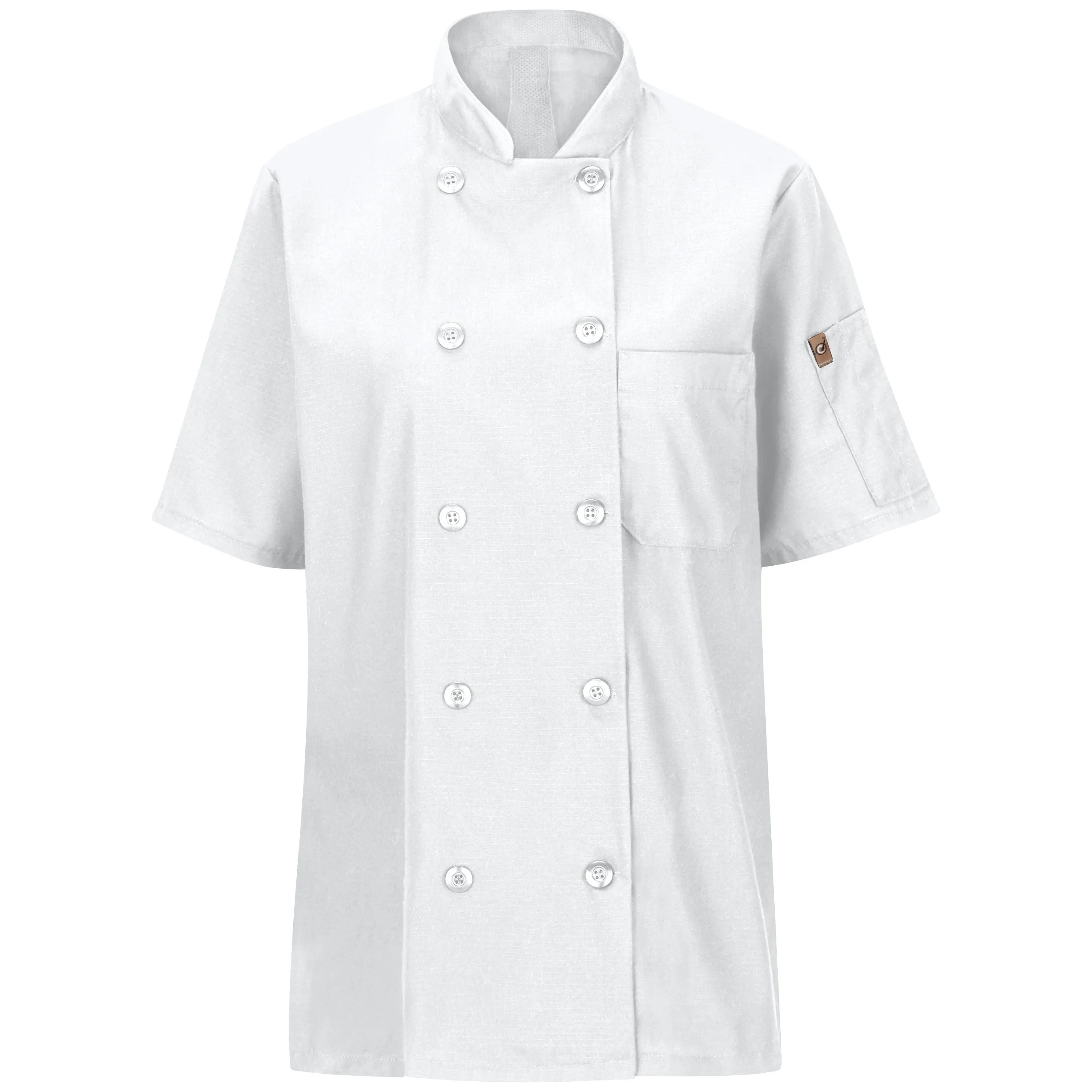 Women's Short Sleeve Chef Coat with OilBlok   MIMIX 045X - White