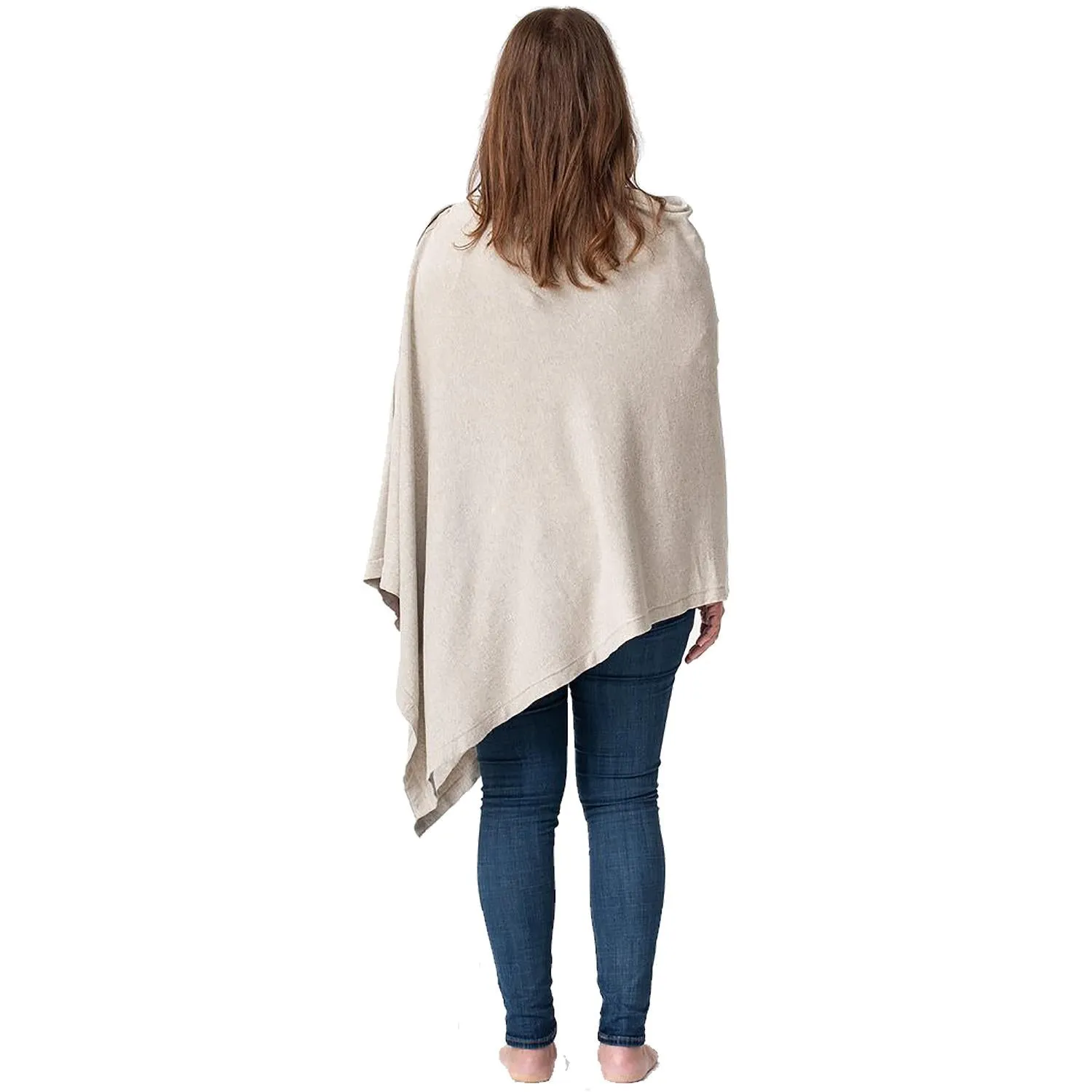 Women's Zestt Organics Organic Cotton Travel Poncho Birch