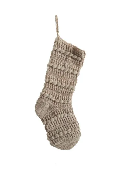 Wool Knit Stocking, 3 Colors - Holiday